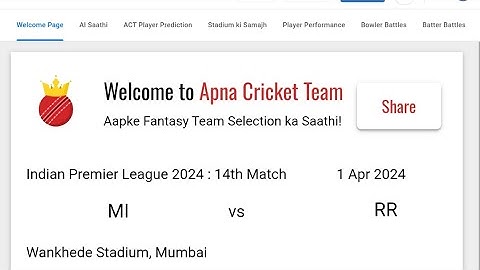 Create #fantasyteam with best #cricketanalysis and #fantasyprediction for #mivsrr #ipl2024