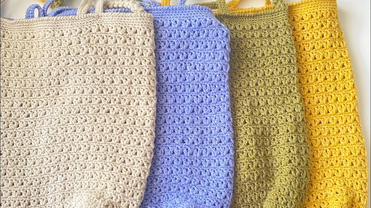 [Vlog] Crochet with me Tote Bag YouTube