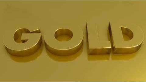 Creating Gold Text effect Animation in Blender Tutorial