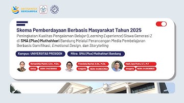 Hibah Skema Pengabdian Kemasyarakat yang Didanai oleh KEMENDIKTISAINTEK Tahun 2025