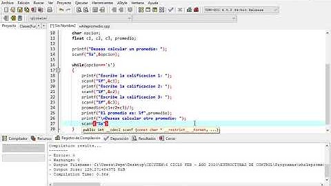 Calcular promedio con ciclo While