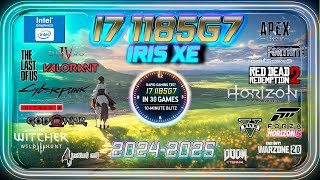 Intel Iris XE in 30 GAMES | i7-1185G7 in 2024-2025 | Laptop Benchmarks