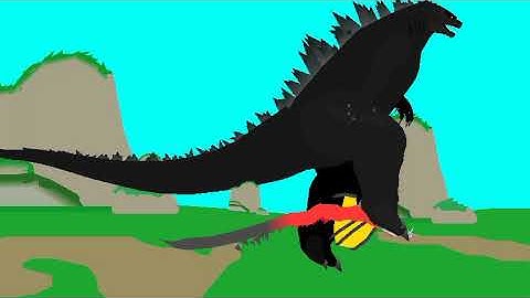 Godzilla 2014 versus warbat and ramarak prime (mega skullcrawler)