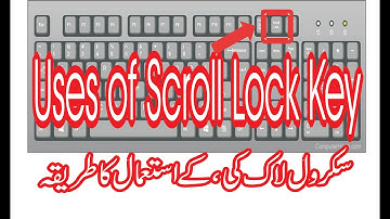 What is the uses of scroll lock key in computer keyboard? | Nasira Computer Academy