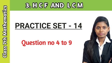 Practice set 14 class 7 question 4 to 9 maharashtra board