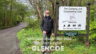 Campsite Tour  Glencoe Camping and Caravanning Club Site and Glencoe Visitor Centre