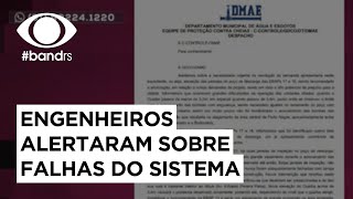 Engenheiros alertaram sobre falhas do sistema de proteção contra enchentes