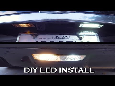 2016+ Cadillac CTS-V LED License Plate Housing and Reverse Light Install