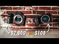 A Cheap Cinematic Camera? $100 vs. $2,000 Camera Test