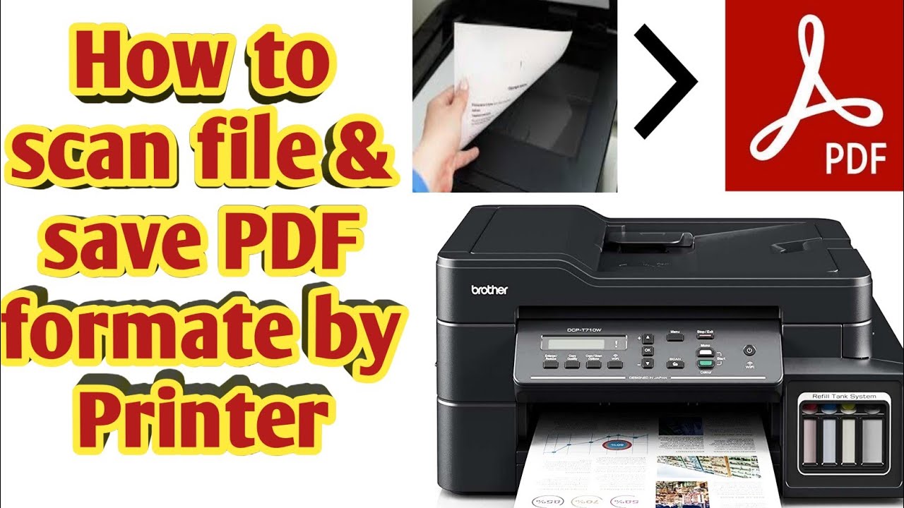 how to get pdf file from scanner