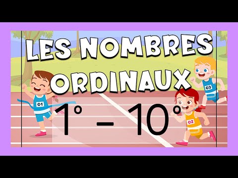 Los números ordinales del 1º al 10º en francés | Números
