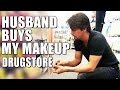 HUSBAND BUYS My DRUGSTORE MAKEUP