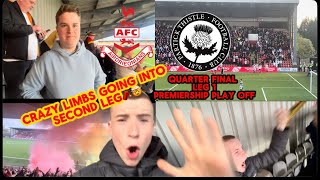 Crazy Limbs Going Into Second Leg 🤯🧨|Airdrie Vs Partick Thistle Vlog