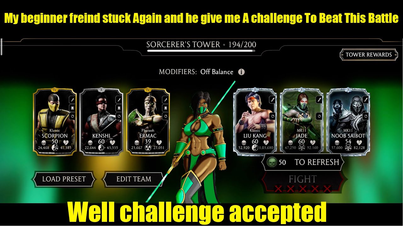 This Battle Made Me Cry!!! Sorcerers Tower 194 With Weak Team | MK Mobile