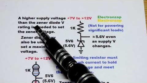 How to read schematic diagrams 07 zener diode circuit fragment