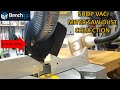 Miter Saw Dust Collection, simple and extremely effective! (LINK TO TEST & TEMPLATE IN DESC)  / EP44