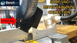 Miter Saw Dust Collection, simple and extremely effective! (LINK TO TEST & TEMPLATE IN DESC)  / EP44