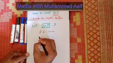 Breaking The Rule of Mathematics Rule || Engr. Muhammad Asif || Maths With Muhammad Asif
