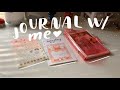 real time journal with me 🤍