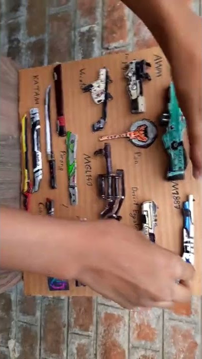 #kerajinan dengan rj #senjata kardus M1887 dari free fire#berlangganan