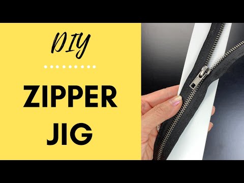 DIY Zipper Jig Tool - Easy! How to Attach Slider to Zipper tape- Continuous Zip or Repairs  #shorts