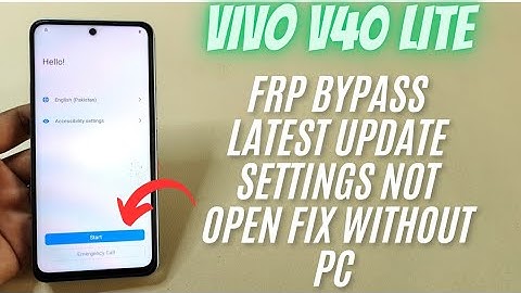 Vivo V40 Lite FRP Bypass | Android 14/15 (2025) | Settings Not Opening Fix