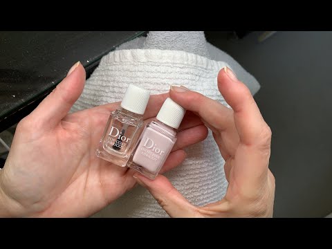 Doing my nails w/Dior Abricot 500 (Pink Petal) + Dior Gel Coat