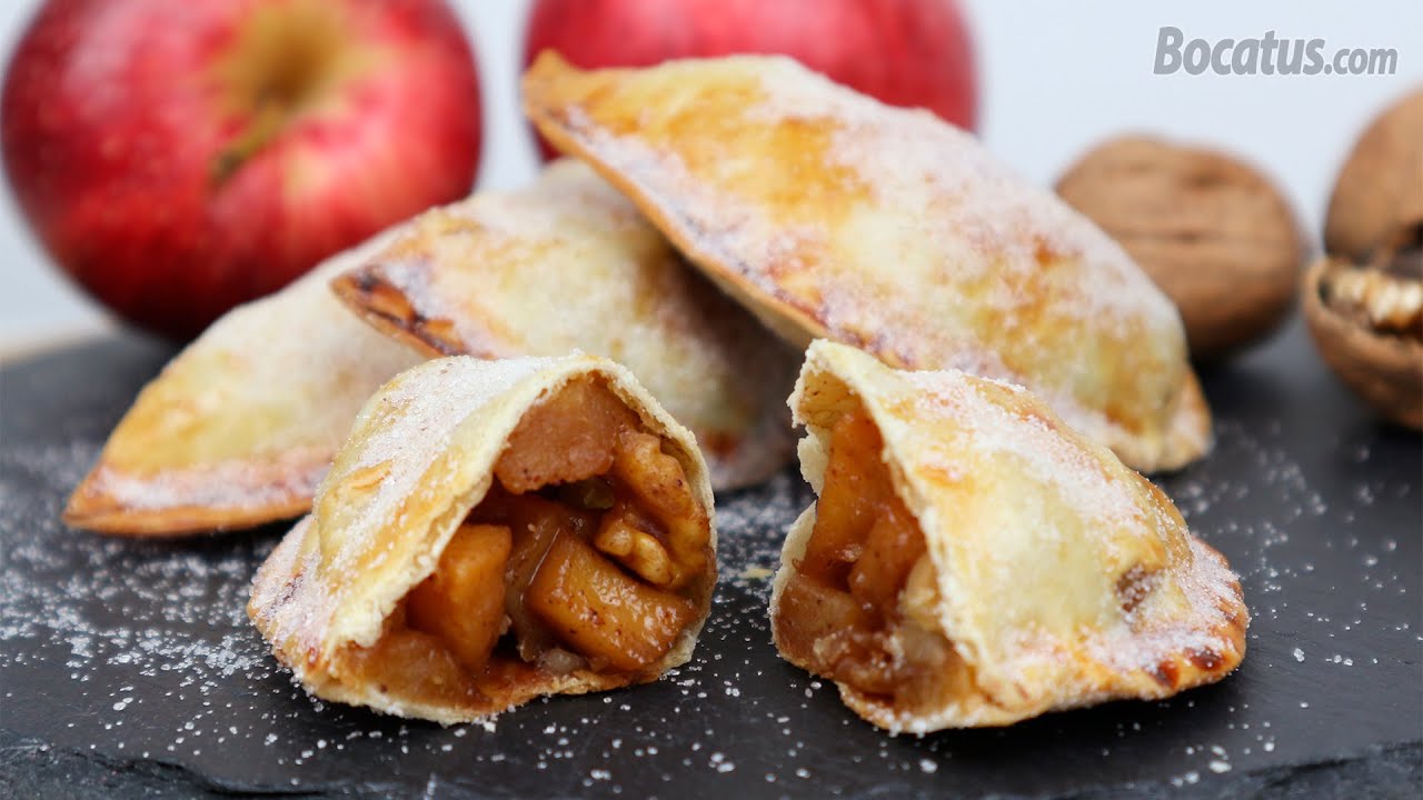 EMPANADILLAS DULCES rellenas de Manzana y Nueces
