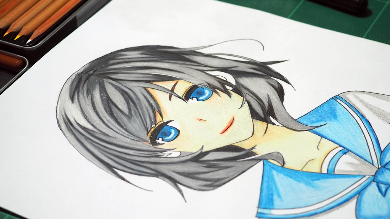 How to draw anime girl, How to draw for beginners, Cute anime drawing  tutorial