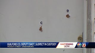 Deputy shot while serving warrant in Guilford County