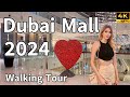 Dubai mall  worlds largest luxury shopping mall   4k  walking tour