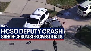 Hillsborough Sheriff Chad Chronister update on crash seriously injuring two deputies