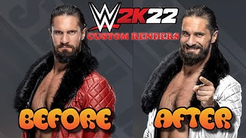 WWE 2K22 HOW TO APPLY CUSTOM RENDERS