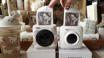 paperang P1 vs P2 • model & print test comparison [pocket printer review]