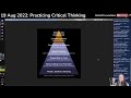 19 Aug 2022: Practicing Critical Thinking