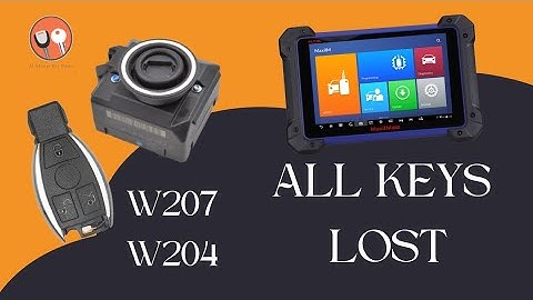 W207/W204 All Keys lost Programming on-beach with Autel IM608 Pro