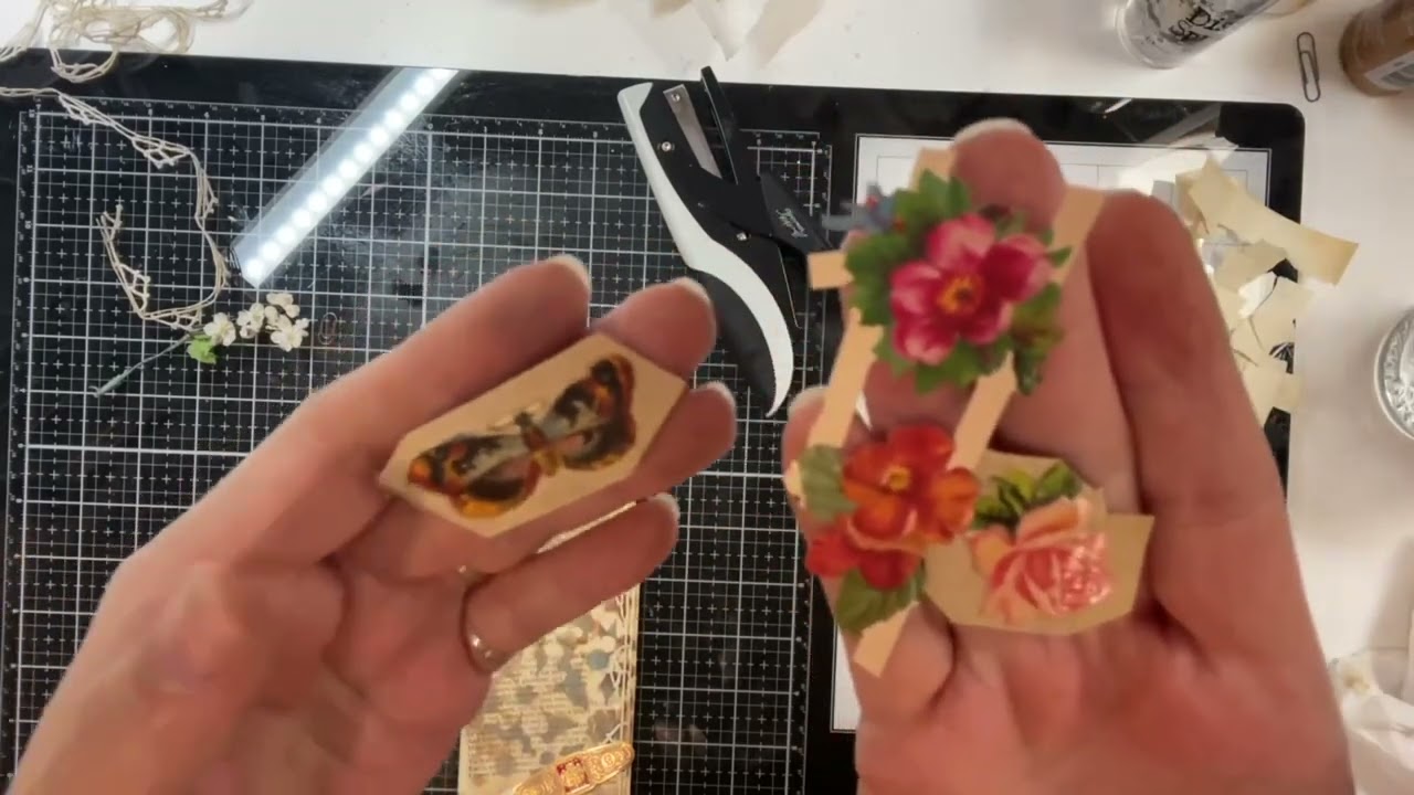 You Are Loved Tag: Using Vintage Ephemera Pkg.