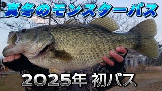 バス釣り】2025年 初バス 真冬のモンスター - YouTube