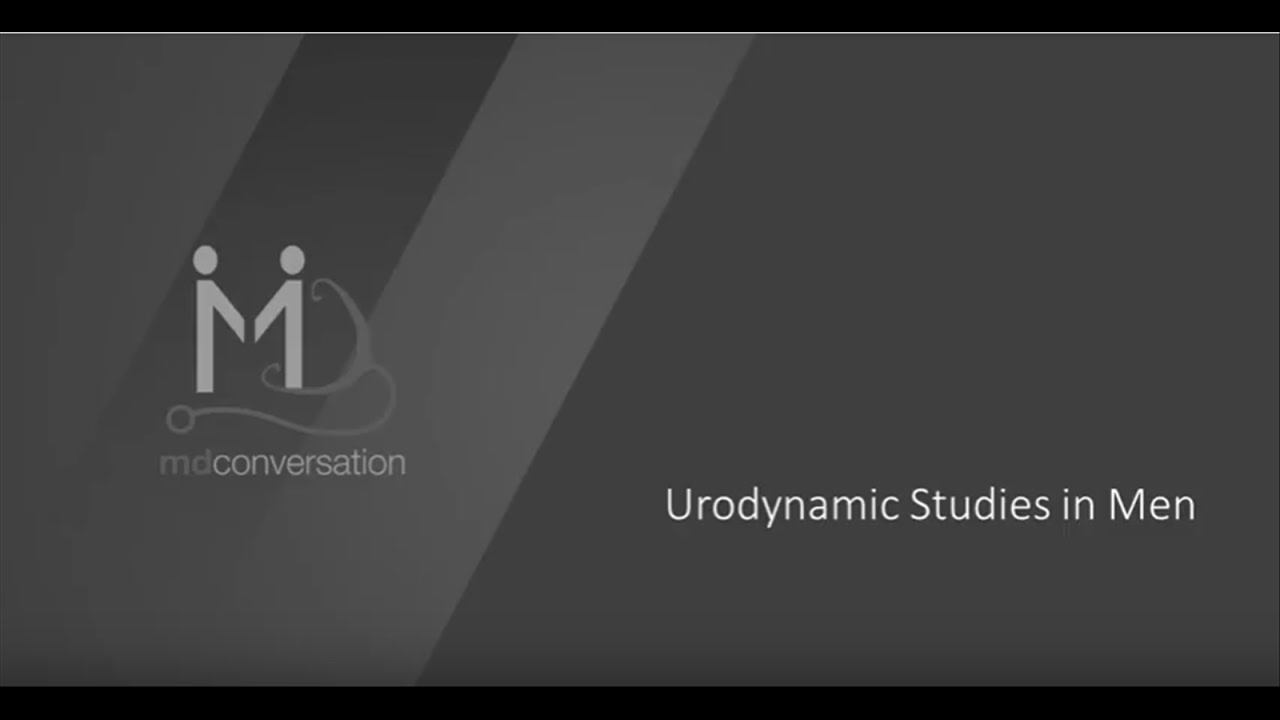 Urodynamic Studies in Men - YouTube