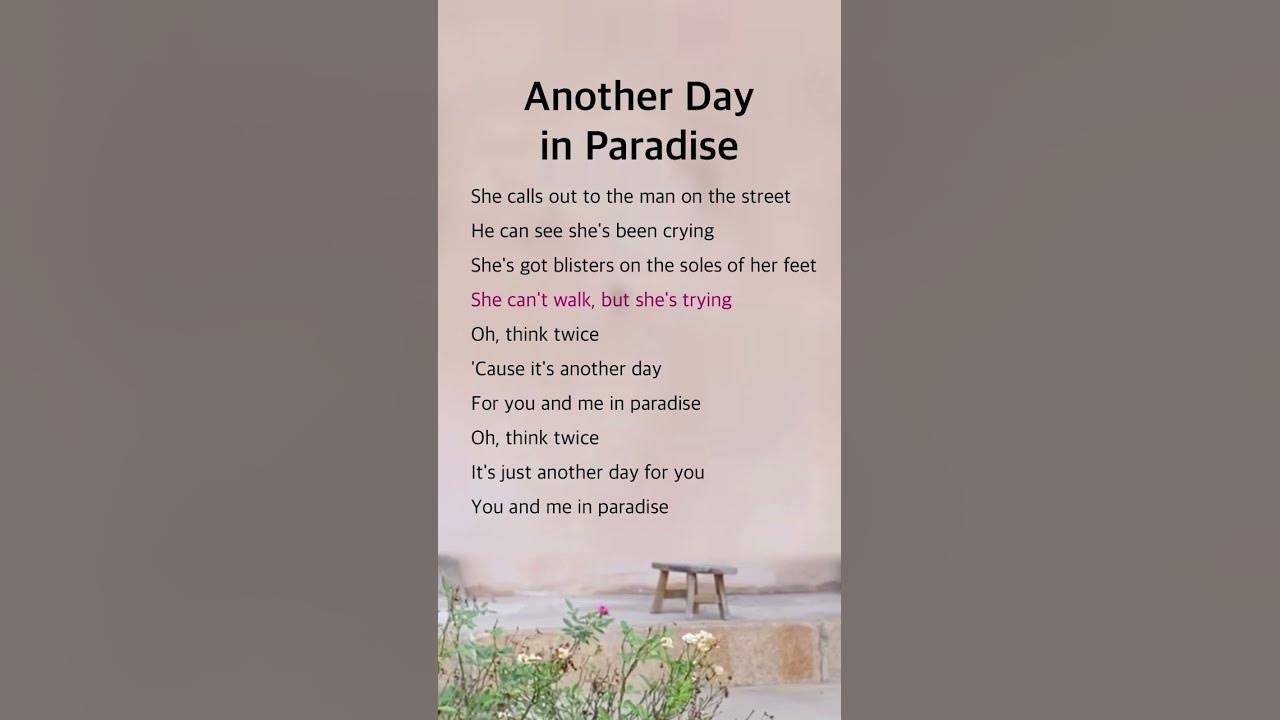 Another Day in Paradise | Phil Collins #lyrics Another Day in Paradise | Phil Collins #lyrics