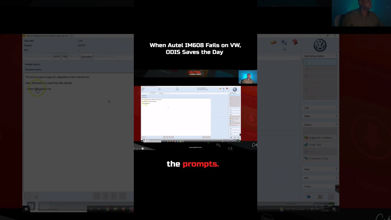 When Autel IM608 Fails on VW, ODIS Saves the Day  
