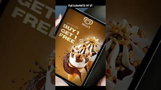 Walls icecream post design #graphicdesign #tutorial #posterdesigner #poster #designer screenshot 1