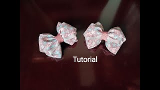 DIY Ribbon bow hair tie♥️🎀♥️/Cách làm nơ buộc tóc xinh#12