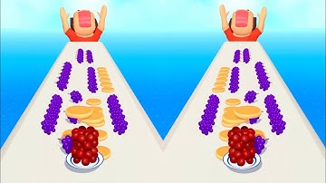 Pancake run | All levels gameplay android, IOS