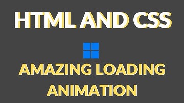 Amazing Loading Animation Using HTML And CSS
