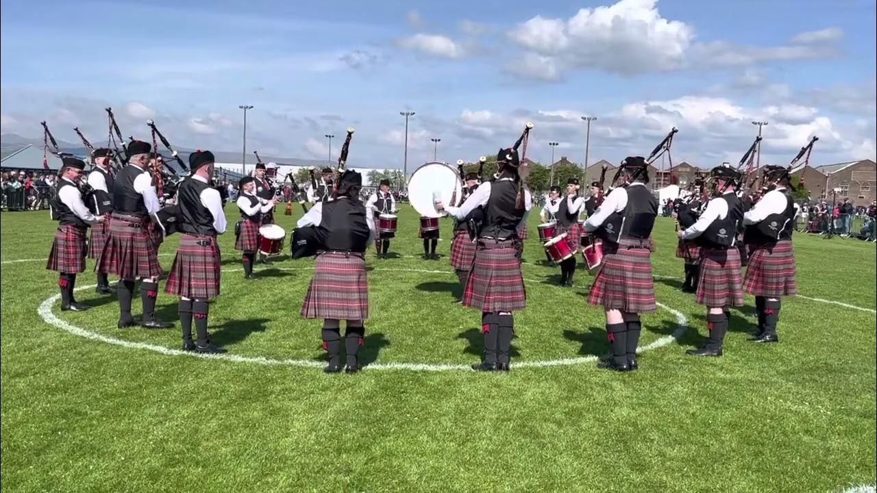 Uddingston Pipe Band, Gourock Highland Games 8th May 2022 YouTube