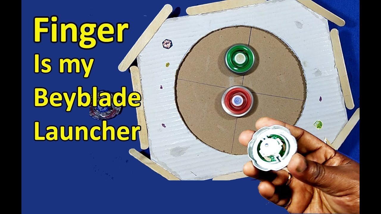 My Finger is My Beyblade launcher How to spin Beyblade tops with