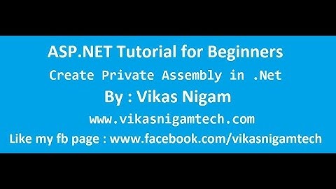 create private assembly in c# | how to add dll in asp.net website