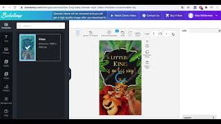 How to make Lion King Baby Shower Mp4 Video Invitation on Bobotemp website