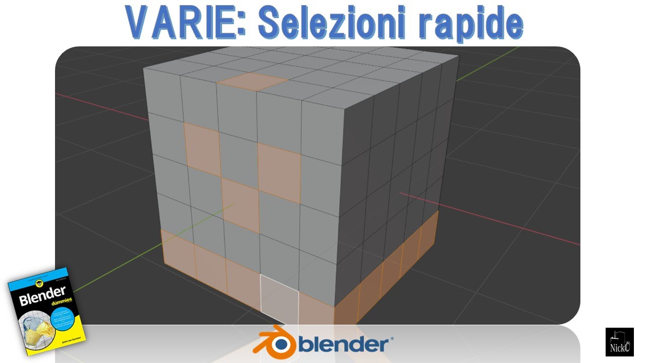 BLENDER 📏 32 - Selezioni rapide - utilità per selezionare - YouTube